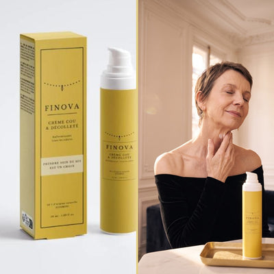 Mon cou et mon décolleté se froissent